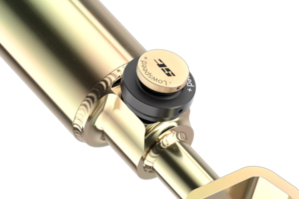 The used KW dampers can be individually tuned in the low-speed and high-speed compression stage each with 24 clicks.